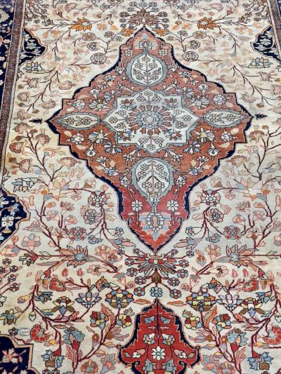 Antique Mohtasham Kashan Rug 4 4 x 6 10 