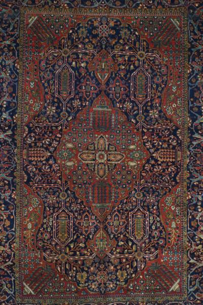 Antique Mohtasham Kashan Rug 4 4 x 6 6 
