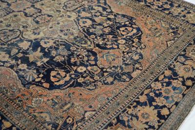 Antique Mohtasham Kashan Rug 4 4 x 6 7 