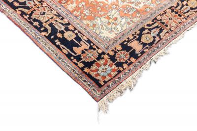 Antique Mohtasham Kashan Rug 4 4 x 6 8 