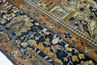 Antique Mohtasham Kashan Rug 4 5 x 6 7 