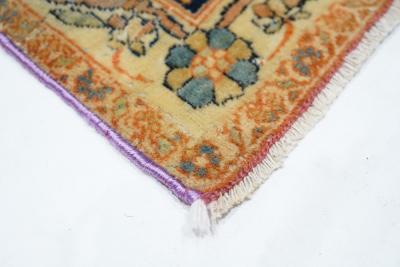 Antique Mohtasham Kashan Rug 4 7 x 6 7 