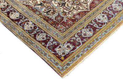 Antique Mohtasham Kashan Rug 4 9 x 8 1 