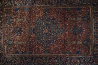 Antique Mohtasham Kashan Rug 42 x 67