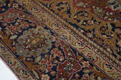 Antique Mohtasham Kashan Rug 42 x 69