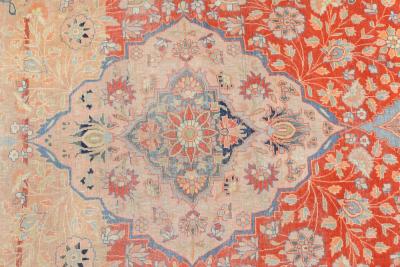 Antique Mohtasham Kashan Rug 44 x 65