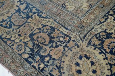 Antique Mohtasham Kashan Rug 6 11 x 10 2 