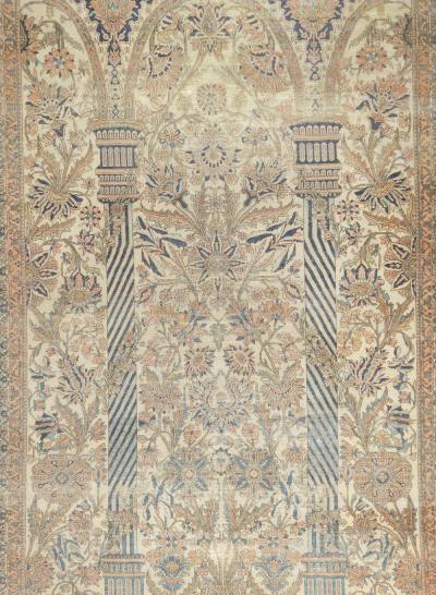Antique Mohtasham Kashan Rug 6 9 x 9 7 