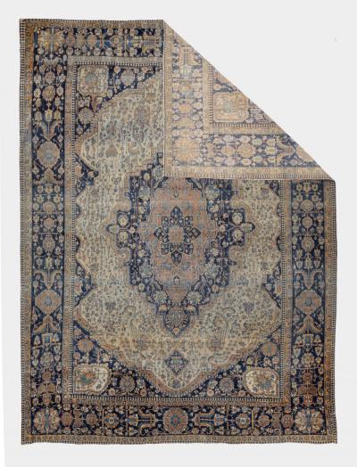 Antique Mohtasham Kashan Rug 7 2 x 9 11 