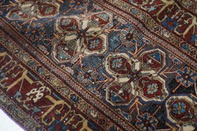 Antique Mohtasham Kashan Rug 7 5 x 10 1 