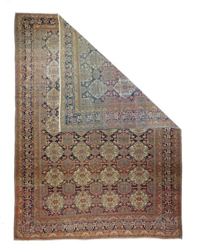 Antique Mohtasham Kashan Rug 7 6 x 10 3 