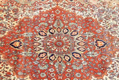 Antique Mohtasham Kashan Rug 8 7 x 11 4 
