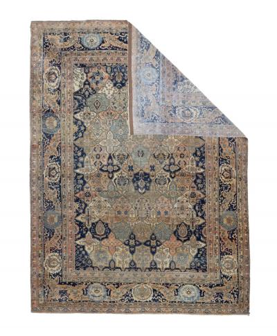 Antique Mohtasham Kashan Rug 84 x 113 