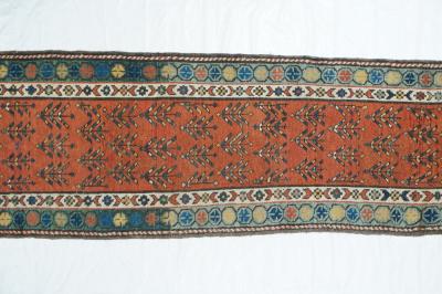 Antique North West Persian Long Rug 2 4 x 8 4 