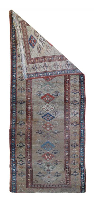Antique North West Persian Rug 3 11 x 9 5 
