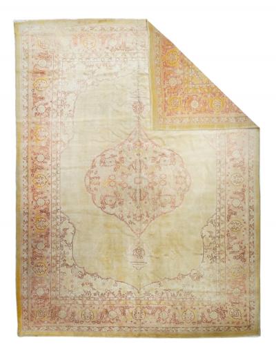 Antique Oushak Rug 10 5 x 13 8 