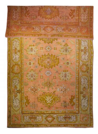Antique Oushak Rug 10 5 x 18 10 