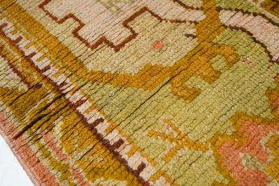 Antique Oushak Rug 10 5 x 18 10 