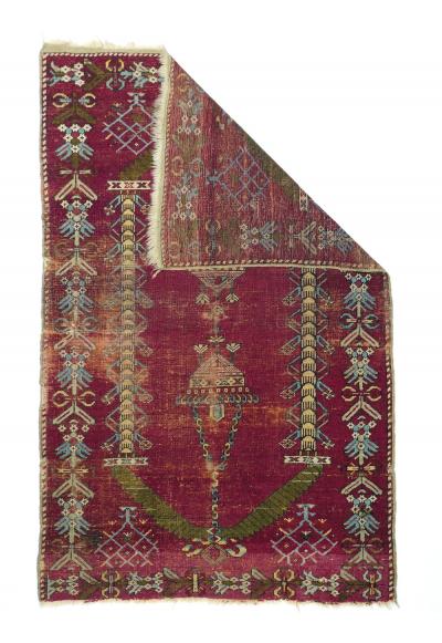 Antique Oushak Rug 35 x 54