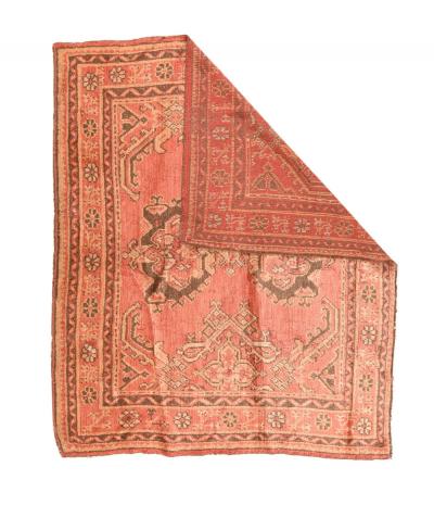 Antique Oushak Rug 5 7 x 6 6 