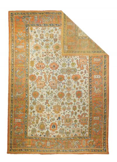Antique Oushak Rug 9 0 x 13 5 