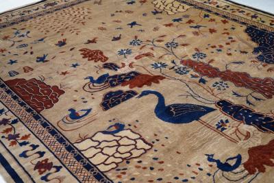 Antique Peking Rug 9 2 x 11 5 