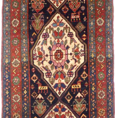 Antique Persian Bakhshayesh Long Rug 32 x 12 x 0
