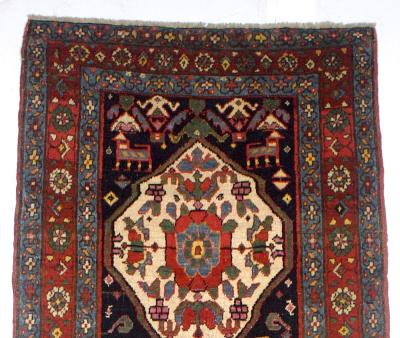 Antique Persian Bakhshayesh Long Rug 32 x 12 x 0