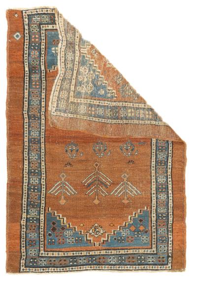 Antique Persian Bakhshayesh Rug 3 0 x 4 5 