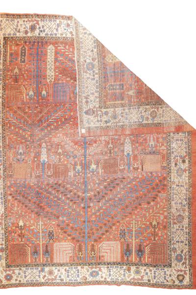 Antique Persian Bakhshayesh Rug 9 5 x 11 4 