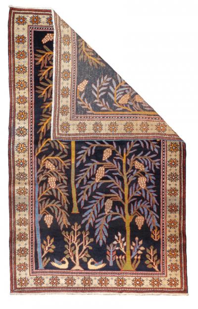 Antique Persian Bakhshayesh unusual Tree Design Rug 4 x 2 x 6 x 11 