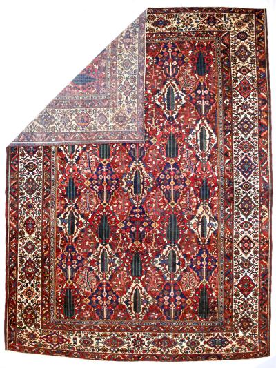 Antique Persian Bakhtiari Rug 10 6 x 14 1 
