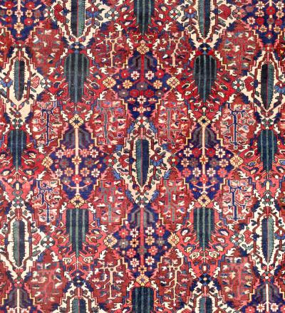 Antique Persian Bakhtiari Rug 10 6 x 14 1 