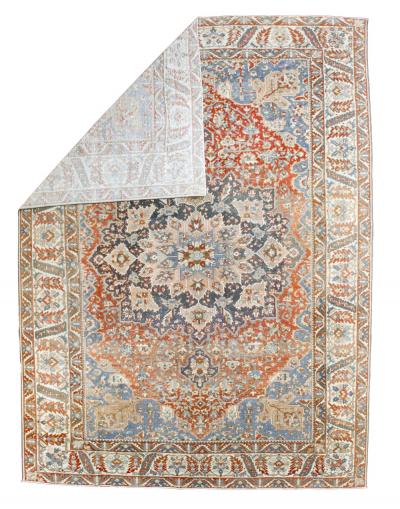 Antique Persian Bakhtiari Rug 10 x 9 x 14 x 4 