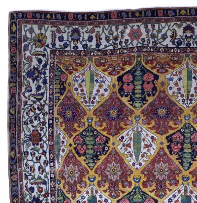 Antique Persian Bakhtiari Rug 13 10 x 22 5 