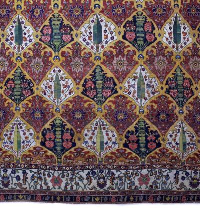 Antique Persian Bakhtiari Rug 13 10 x 22 5 