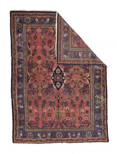 Antique Persian Bibikabad Rug 4 6 x 6 0 