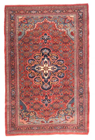 Antique Persian Bidjar Rug 49 x 76