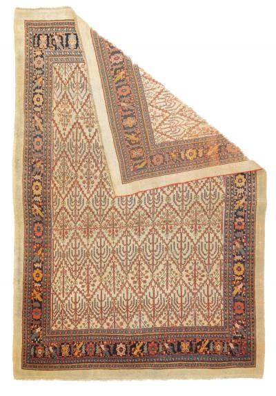 Antique Persian Bidjar Rug 7 9 x 11 2 