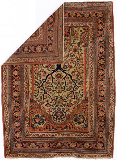 Antique Persian Doroksh Rug 4 2 x 5 7 