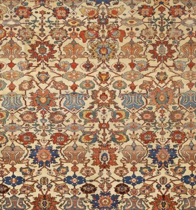 Antique Persian Farahan Rug 8 6 x 9 5 