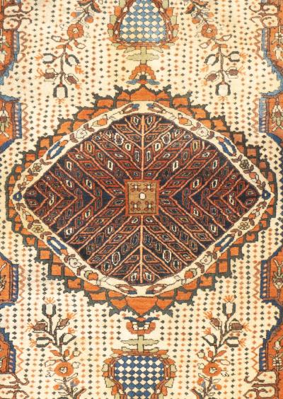 Antique Persian Farahan Sarouk Rug 3 4 x 4 11 