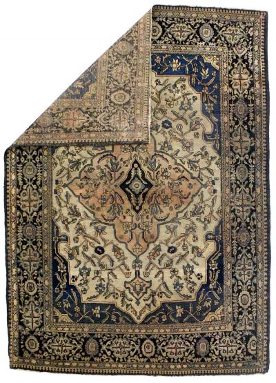 Antique Persian Farahan Sarouk Rug 3 5 x 4 10 