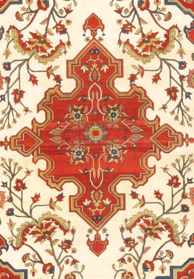 Antique Persian Farahan Sarouk Rug 4 2 x 6 3 