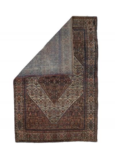 Antique Persian Farahan Sarouk Rug 4 3 x 6 5 