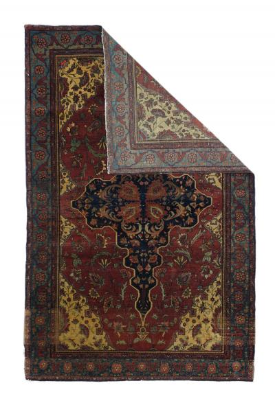 Antique Persian Farahan Sarouk Rug 44 x 70