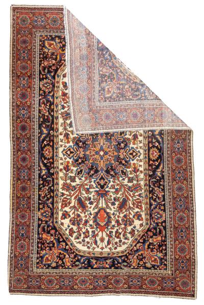 Antique Persian Farahan Sarouk Rug 46 x 67