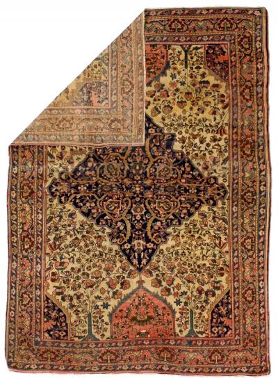 Antique Persian Farahan Sarouk Rug 47 x 65 