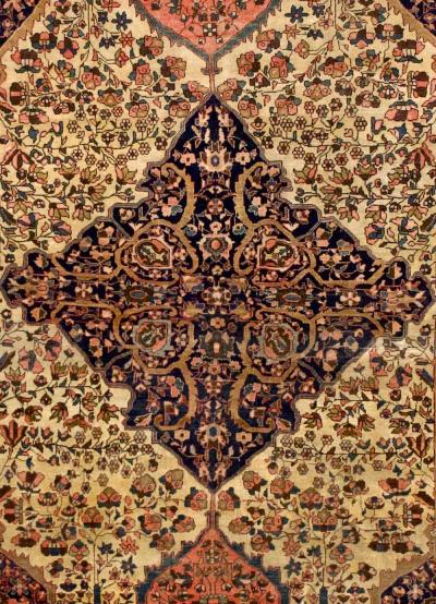 Antique Persian Farahan Sarouk Rug 47 x 65 