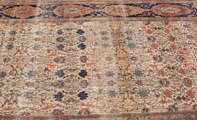 Antique Persian Farahan Sarouk Rug 6 10 x 9 6 